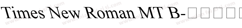 Times New Roman MT B字体转换